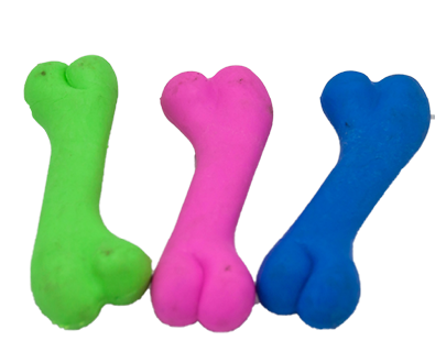 TLC Bone Dog Toy – durable, non-toxic rubber chew toy for dogs, ideal for dental health, teething, and safe indoor or outdoor play.